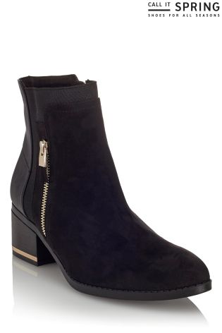 Call It Spring Ladies Zipper Detail Boots